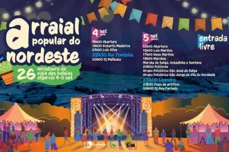 Evento - Arraial Popular do Nordeste - Freguesia da Algarvia  - De 4 de setembro de 2026 a 5 de setembro de 2026
