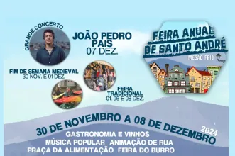 Evento - Feira Anual de Santo André - Mesão Frio - De 30 de novembro de 2024 a 8 de dezembro de 2024