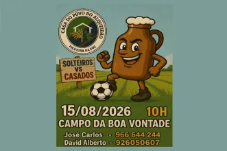 Point of Interest - Solteiros x Casados – Jogo de Futebol - Campo da Boa Vonatde | Alqueidão | Junta de Freguesia de Alqueidão| Figueira da Foz| Região de Coimbra