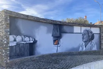 Local - Mural em Homenagem à Tia Maria Luísa - Lagoa | Junta de Freguesia de Lagoa | Macedo de Cavaleiros| Terras de Trás-os-Montes| Portugal