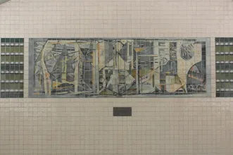 Local - Azulejos na Estação de Metro do Rato - Santo António| Lisboa| Área Metropolitana de Lisboa