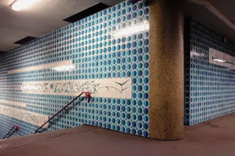 Local - Azulejos na Estação de Metro dos Anjos - Arroios| Lisboa| Área Metropolitana de Lisboa