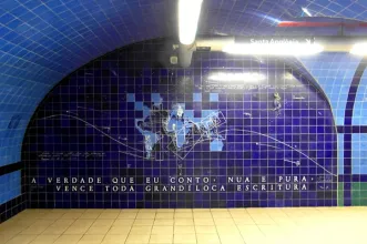 Local - Azulejos na Estação de Metro do Parque (Estação subterrânea) - Avenidas Novas| Lisboa| Área Metropolitana de Lisboa