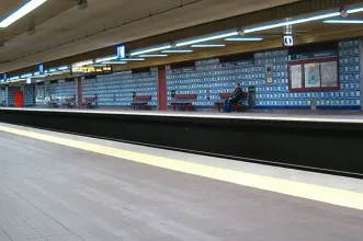 Local - Azulejos na Estação de Metro do Colégio Militar/Luz - Benfica| Lisboa| Área Metropolitana de Lisboa