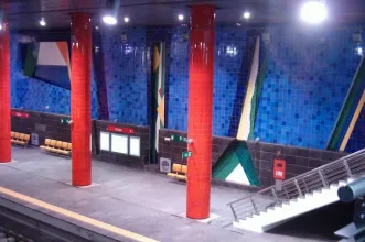 Local - Azulejos na Estação de Metro de Chelas - Marvila| Lisboa| Área Metropolitana de Lisboa