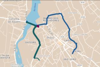 Rota - Ciclovia externa ao centro urbano de Ílhavo - Ílhavo| Ílhavo| Região de Aveiro| Portugal