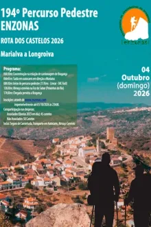 Evento - 194º PERCURSO PEDESTRE ENZONAS - Rota dos Castelos 2026 - Mêda| Beiras e Serra da Estrela| Portugal - 04, out 2026